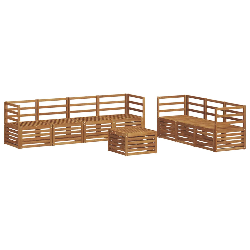 vidaXL Zestawy sof 8 pcs Naturalny Lite Drewno Akacji