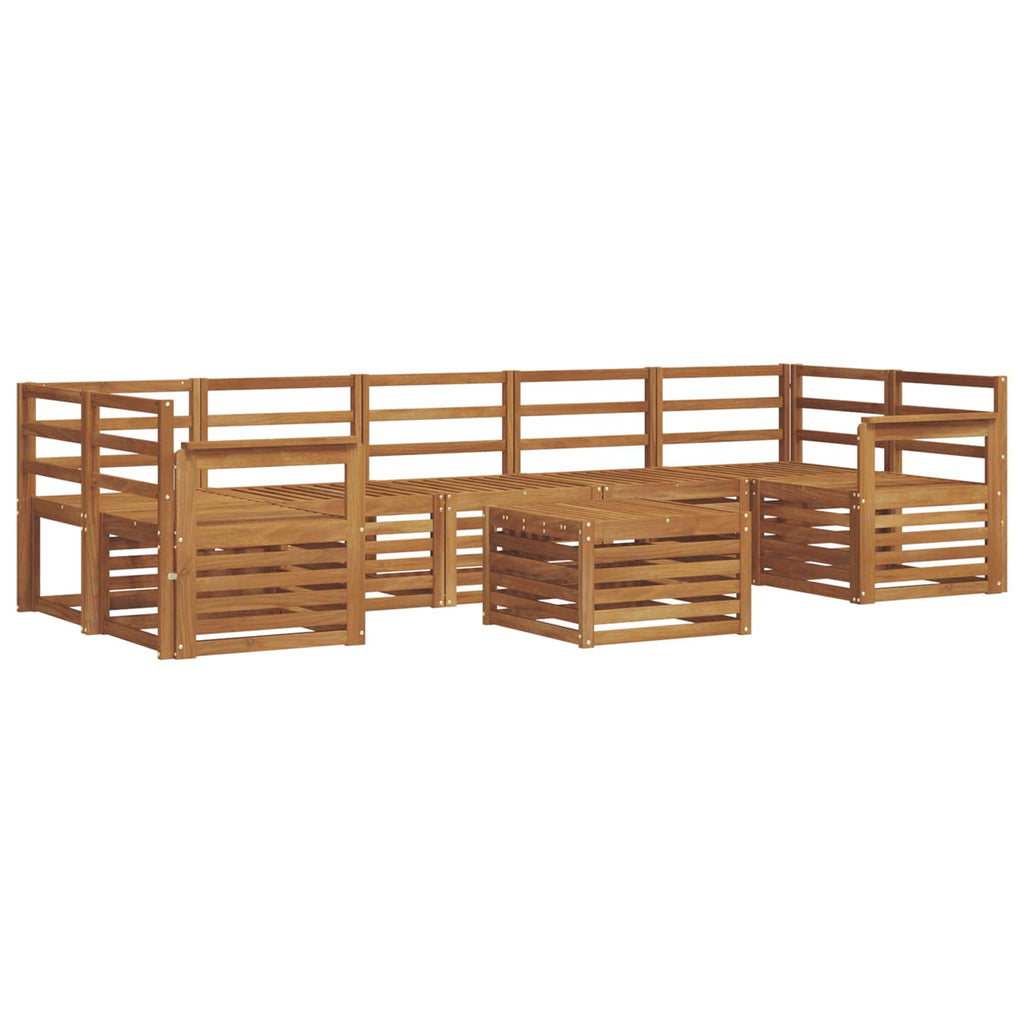vidaXL Zestawy sof 8 pcs Naturalny Lite Drewno Akacji