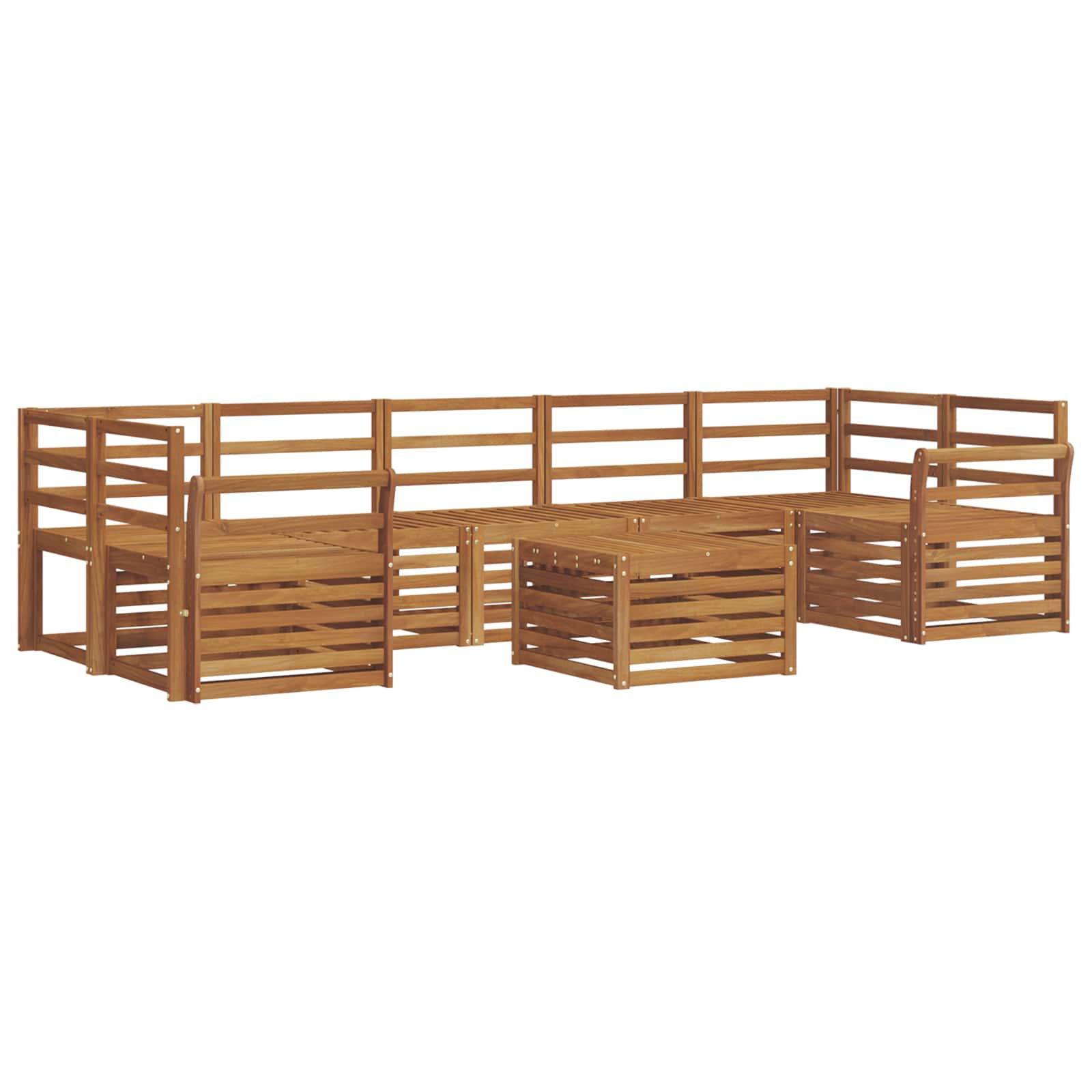 vidaXL Zestawy sof Naturalny Lite Drewno Akacji
