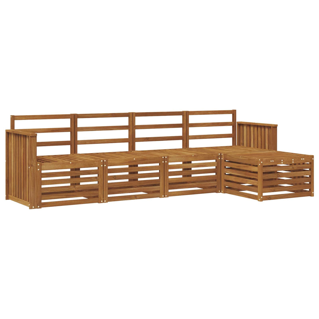 vidaXL Zestaw sof na zewnątrz 5 pcs Naturalny