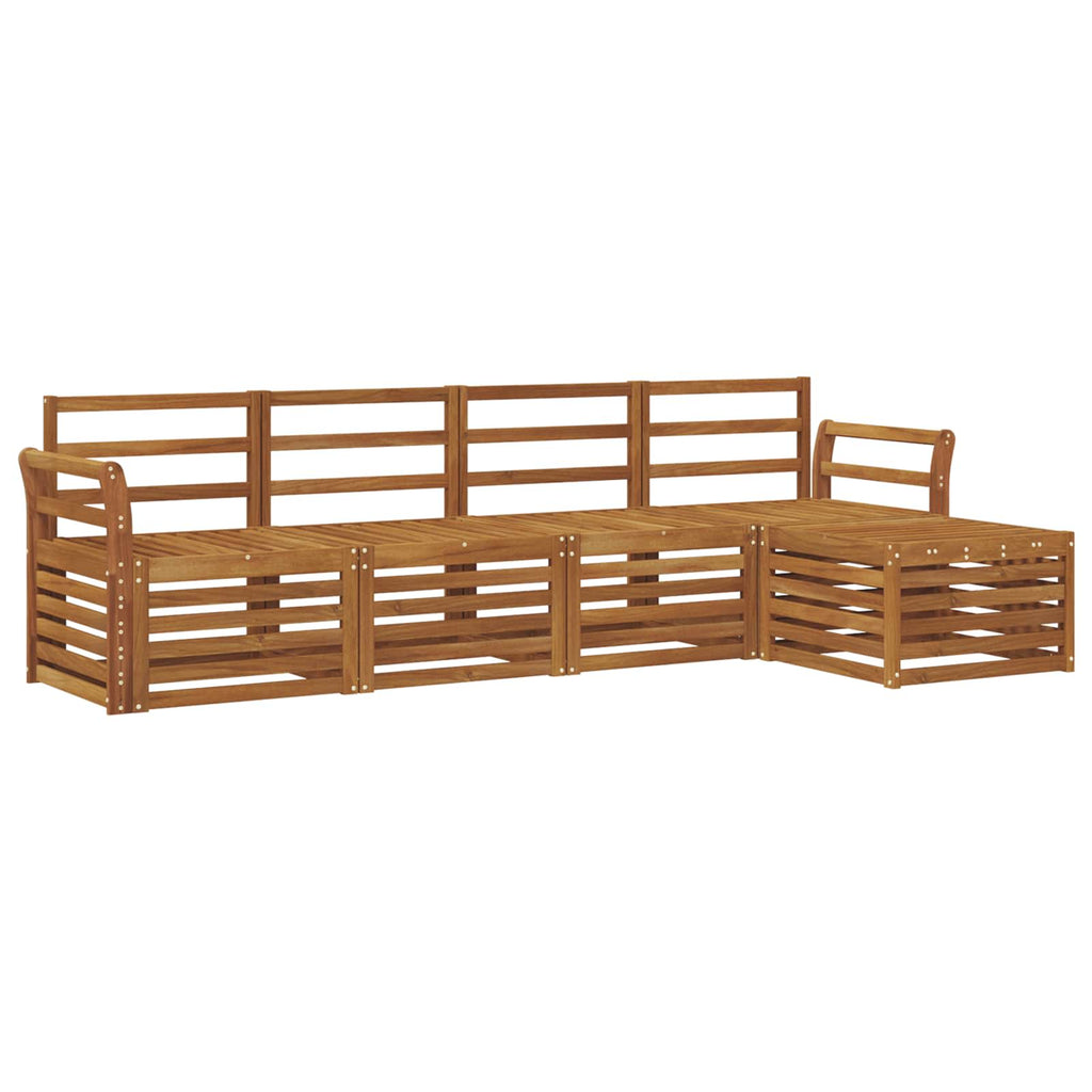 vidaXL Zestaw sof na zewnątrz 5 pcs Naturalny
