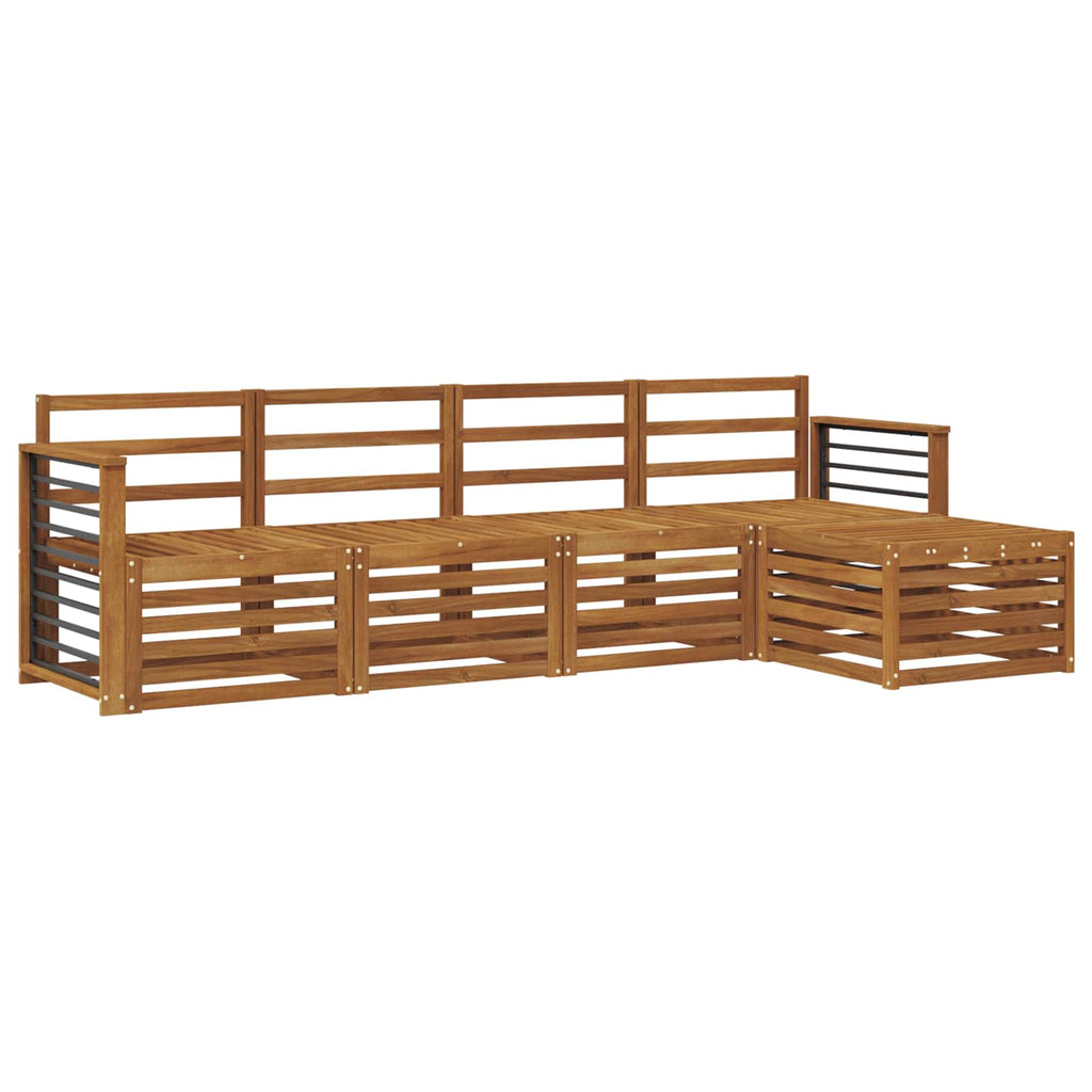 vidaXL Zestawy sof 5 pcs Naturalny Lite Drewno Akacji