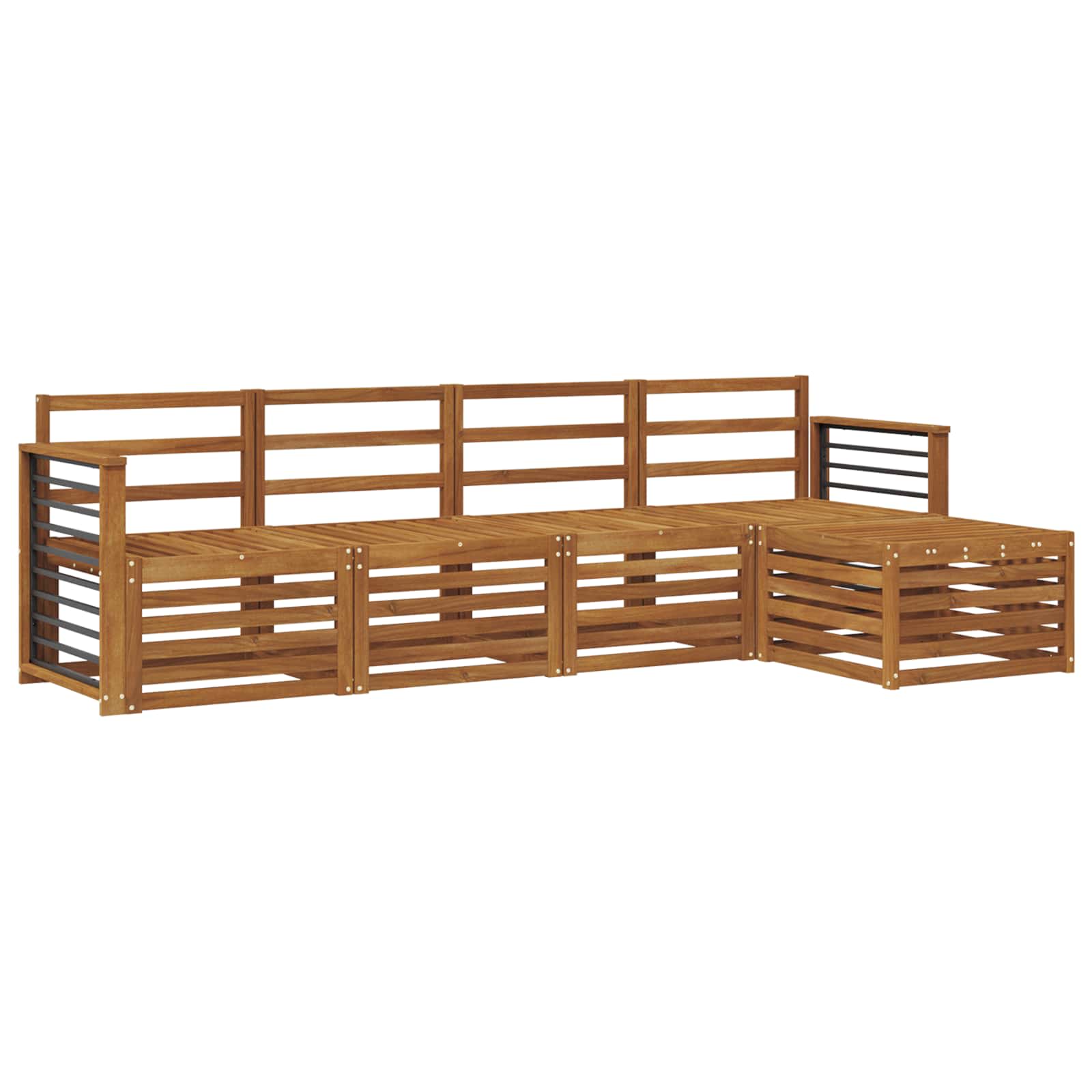 vidaXL Zestawy sof 5 pcs Naturalny Lite Drewno Akacji