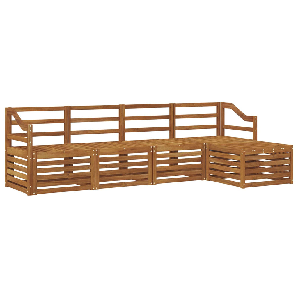vidaXL Zestaw sof na zewnątrz 5 pcs Naturalny