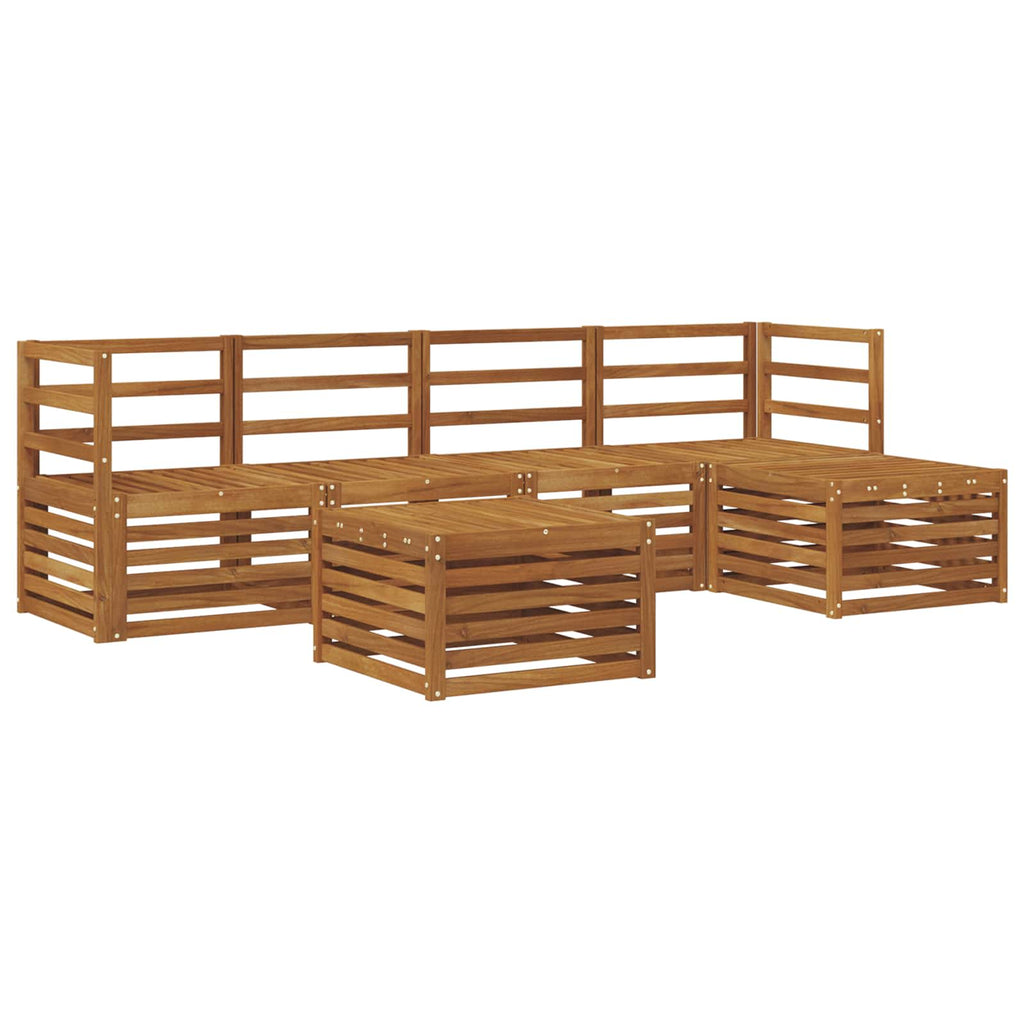 vidaXL Zestaw sof na zewnątrz 6 pcs Naturalny