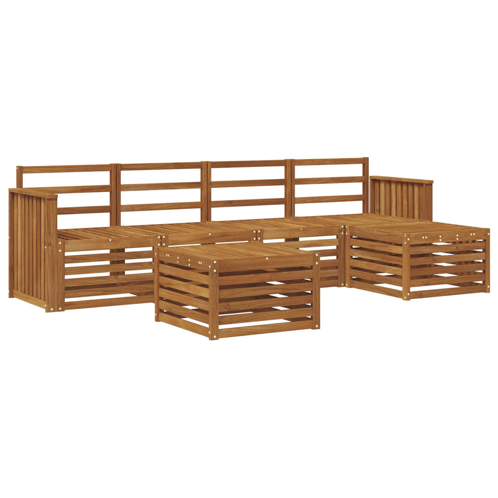 vidaXL Zestaw sof na zewnątrz 6 pcs Naturalny