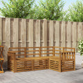 vidaXL Zestawy sof 4 pcs Naturalny Lite Drewno Akacji