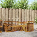 vidaXL Zestawy sof 4 pcs Naturalny Lite Drewno Akacji