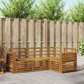 vidaXL Zestawy sof 4 pcs Naturalny Lite Drewno Akacji