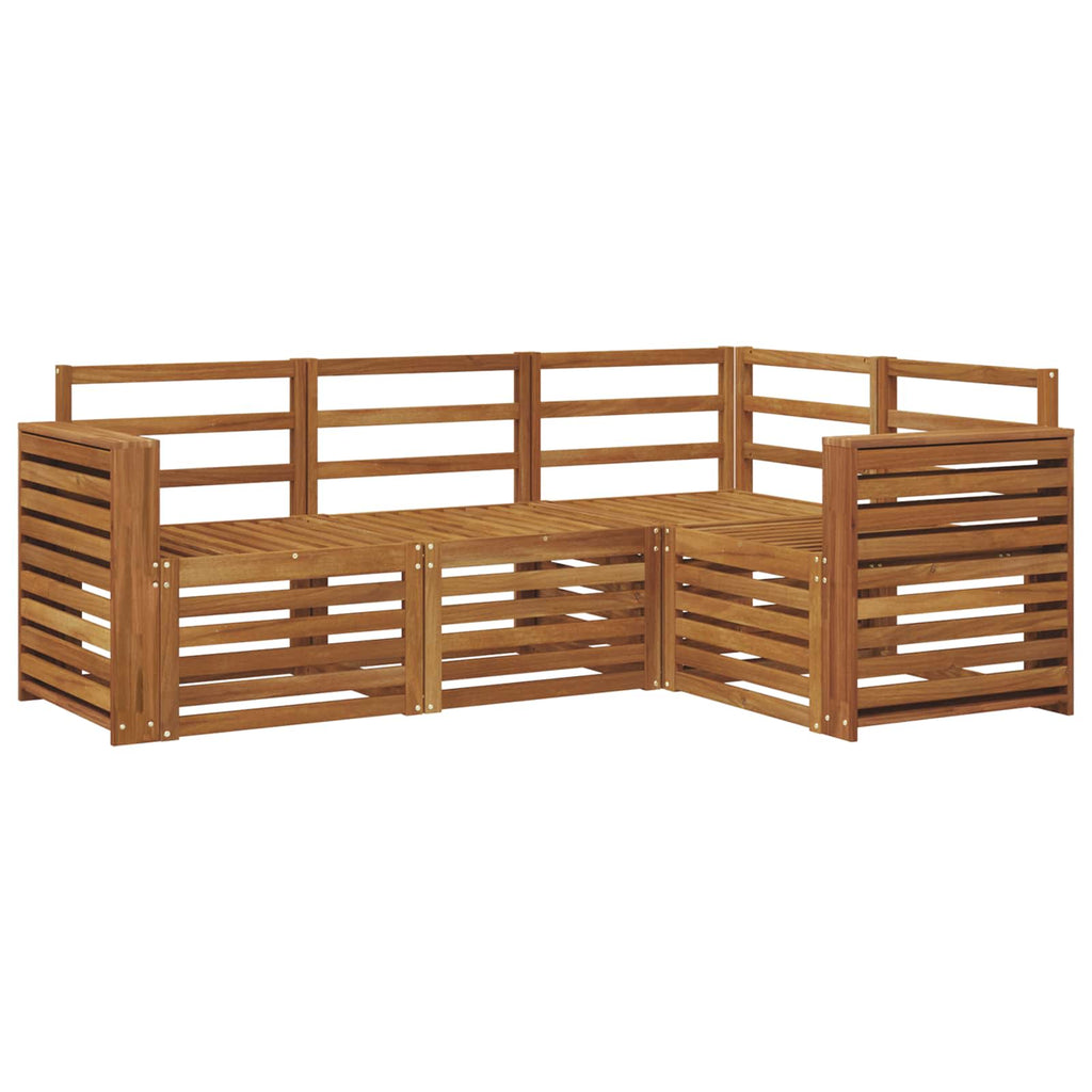 vidaXL Zestawy sof 4 pcs Naturalny Lite Drewno Akacji