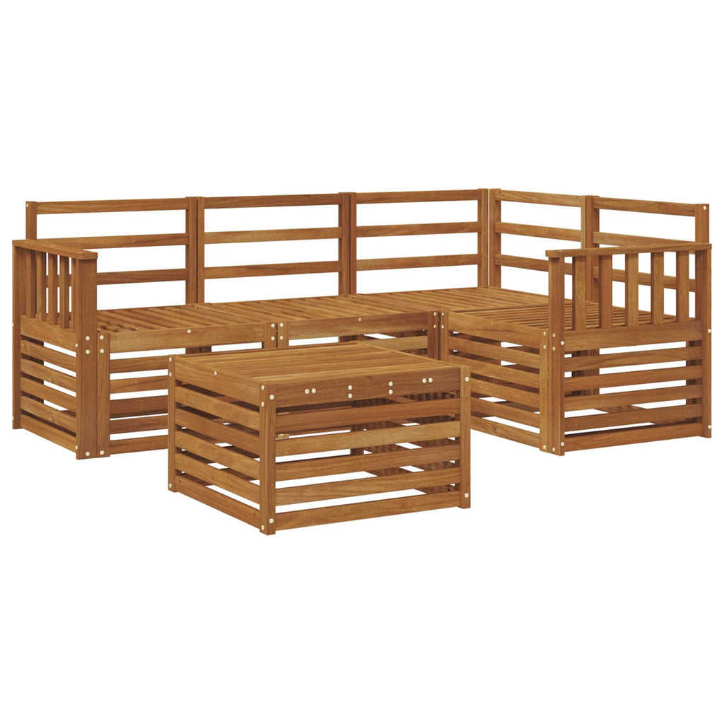 vidaXL Zestaw sof na zewnątrz 5 pcs Naturalny