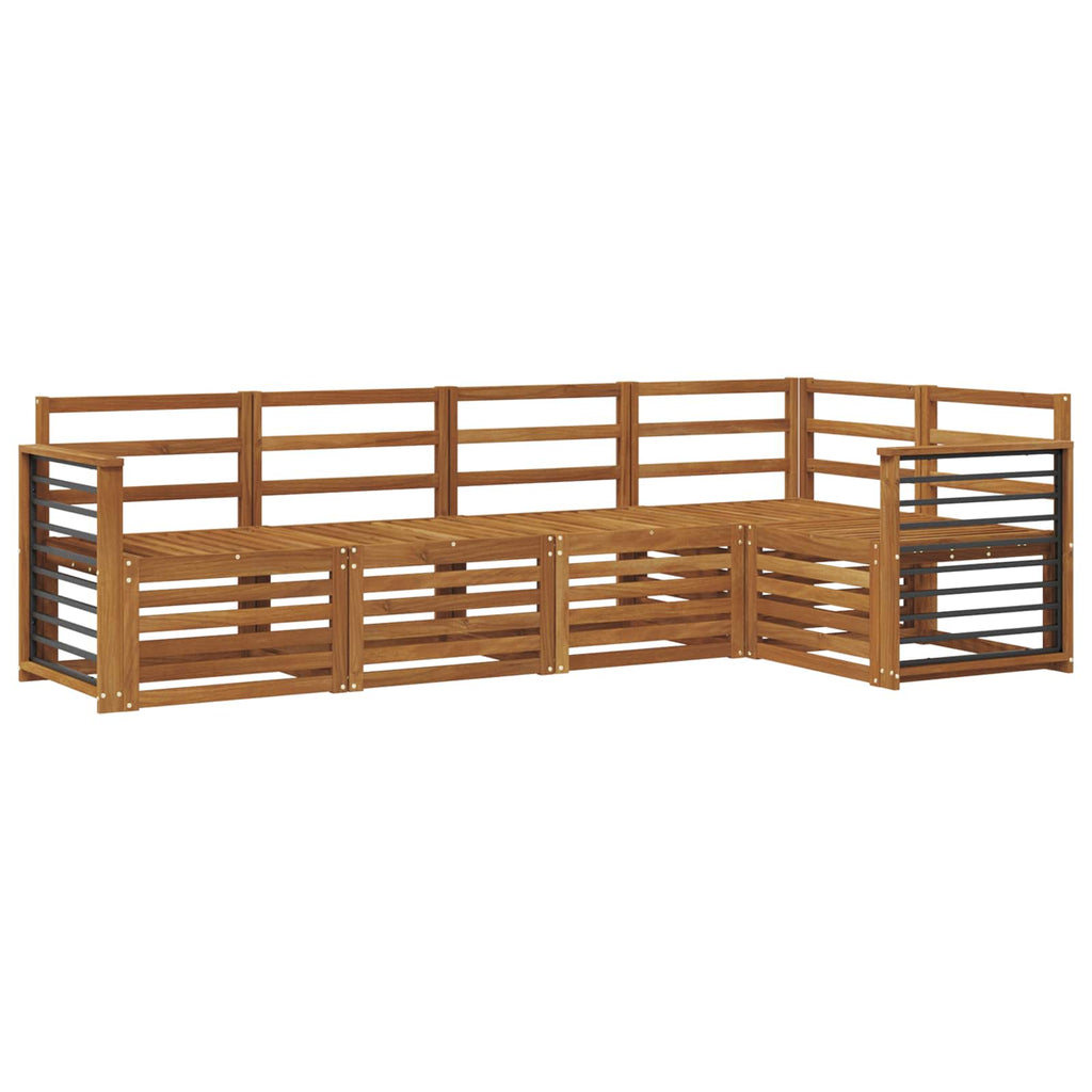 vidaXL Zestawy sof 5 pcs Naturalny Lite Drewno Akacji