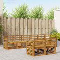 vidaXL Zestawy sof 8 pcs Naturalny Lite Drewno Akacji