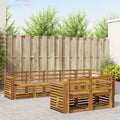 vidaXL Zestawy sof 8 pcs Naturalny Lite Drewno Akacji