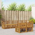 vidaXL Zestawy sof 8 pcs Naturalny Lite Drewno Akacji