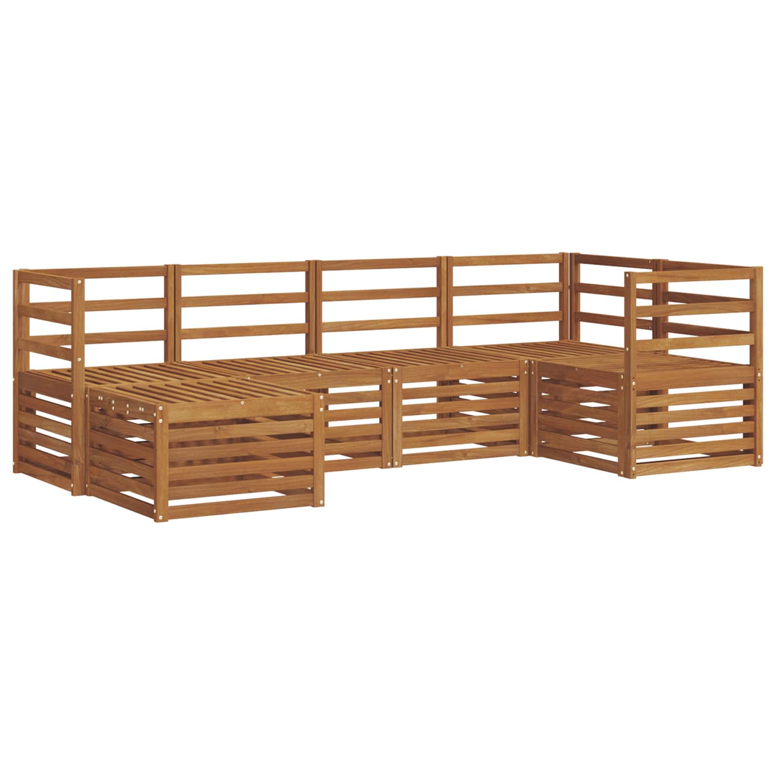 vidaXL Zestaw sofy narożnej 6 pcs Naturalny