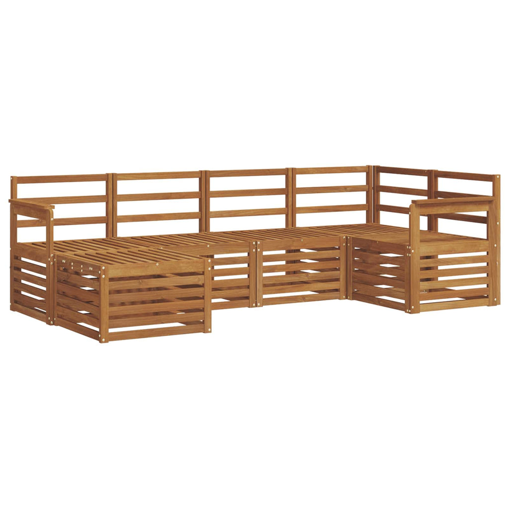 vidaXL Zestaw sofy narożnej 6 pcs Naturalny