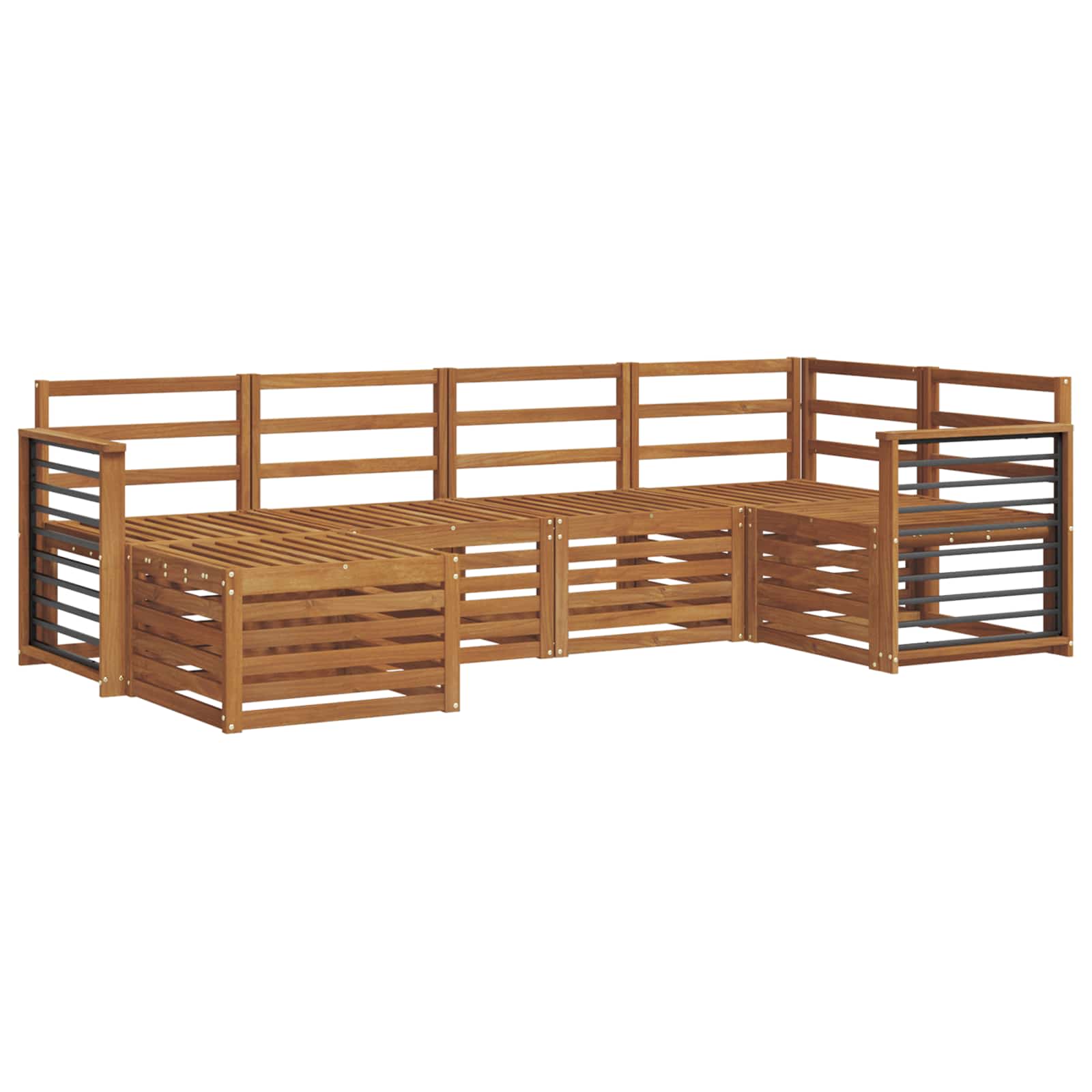 vidaXL Zestawy sof 6 pcs Naturalny Lite Drewno Akacji
