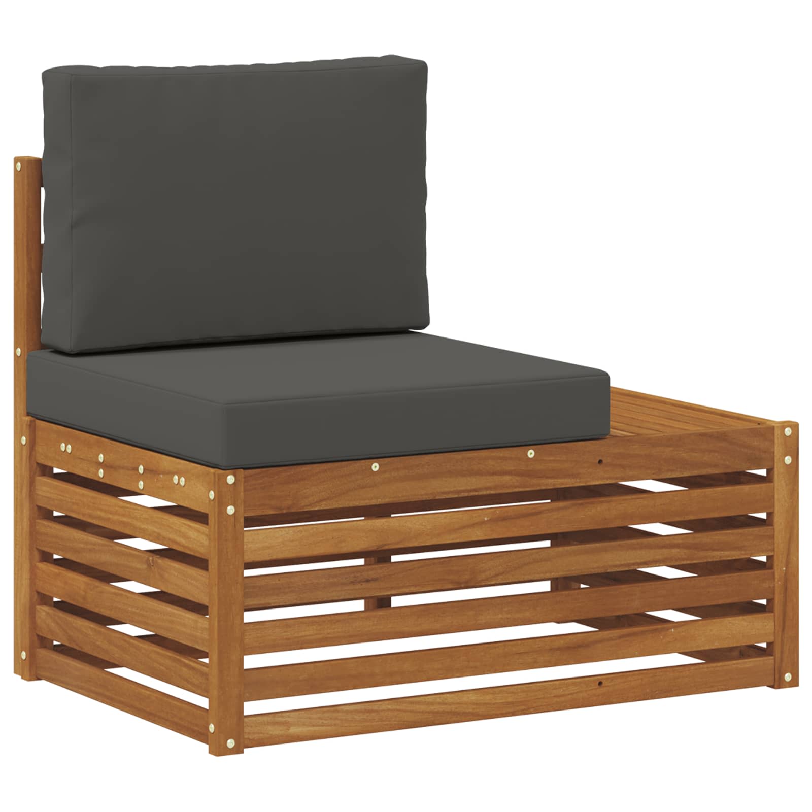 vidaXL Zestaw sof na zewnątrz Naturalny i Antracytowy 59 x 59 x 37 cm