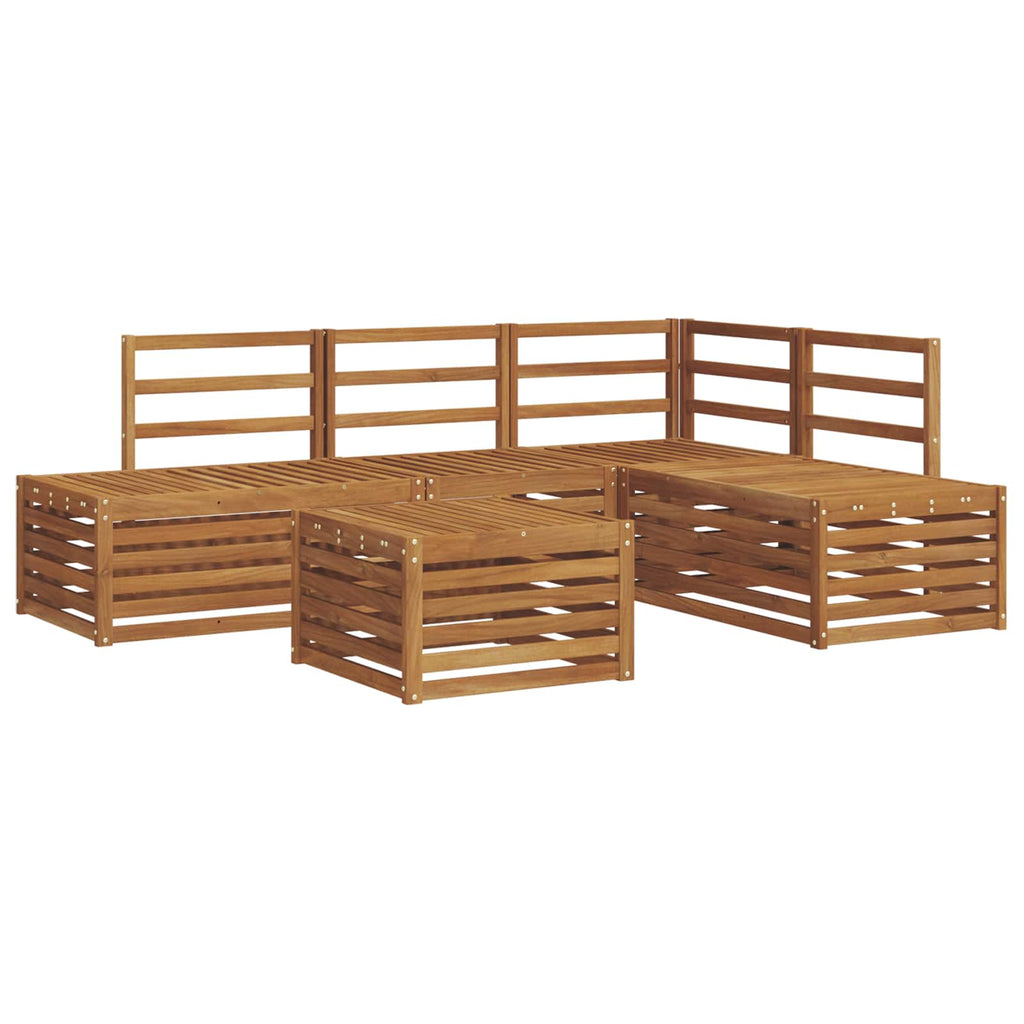 vidaXL Zestaw sof na zewnątrz Naturalny 59 x 59 x 37 cm