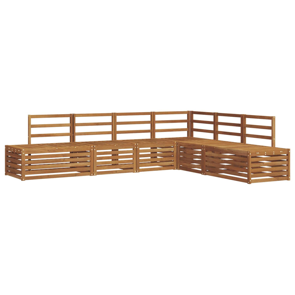 vidaXL Zestaw sof na zewnątrz Naturalny 273 x 213,5 x 73 cm