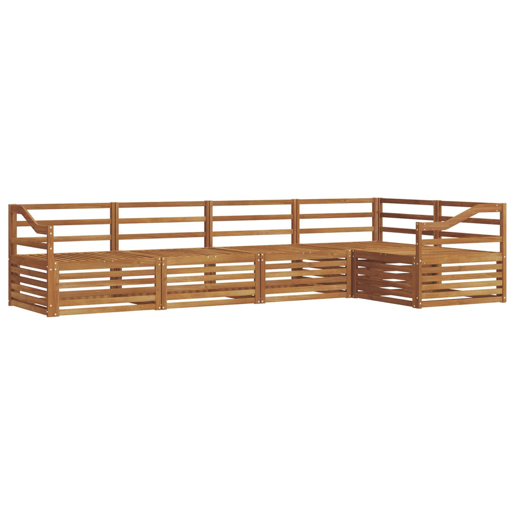 vidaXL Zestaw sof na zewnątrz 5 pcs Naturalny