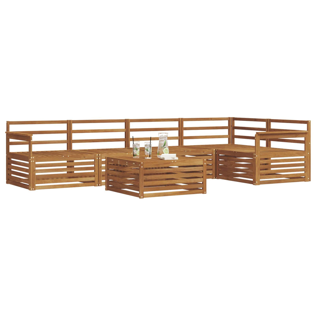 vidaXL Zestaw sof na zewnątrz 6 pcs Naturalny