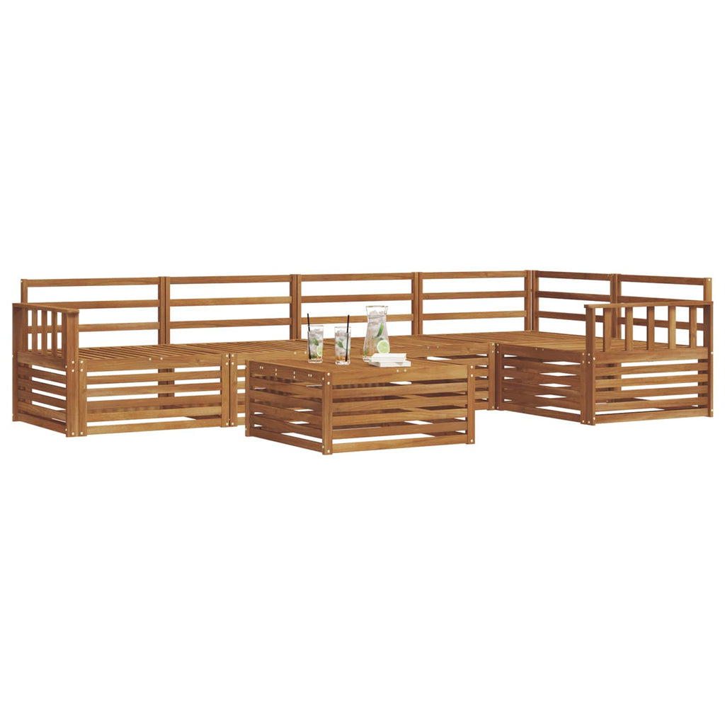 vidaXL Zestaw sof na zewnątrz 6 pcs Naturalny