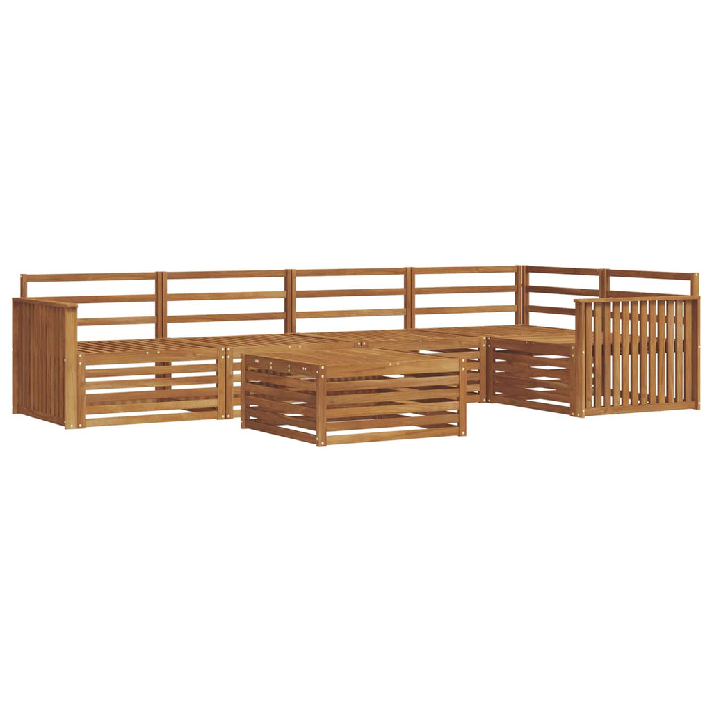 vidaXL Zestaw sof na zewnątrz 6 pcs Naturalny