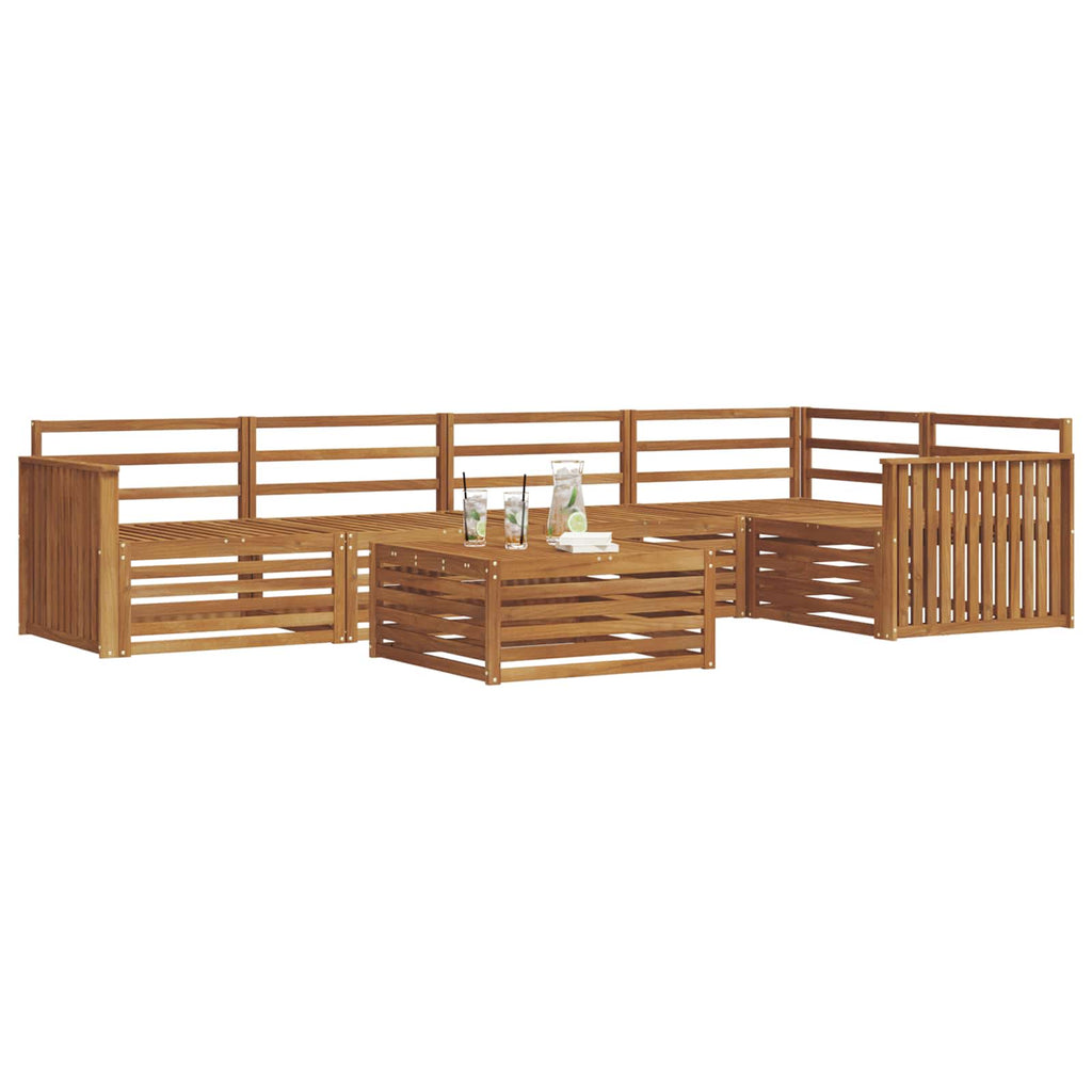 vidaXL Zestaw sof na zewnątrz 6 pcs Naturalny