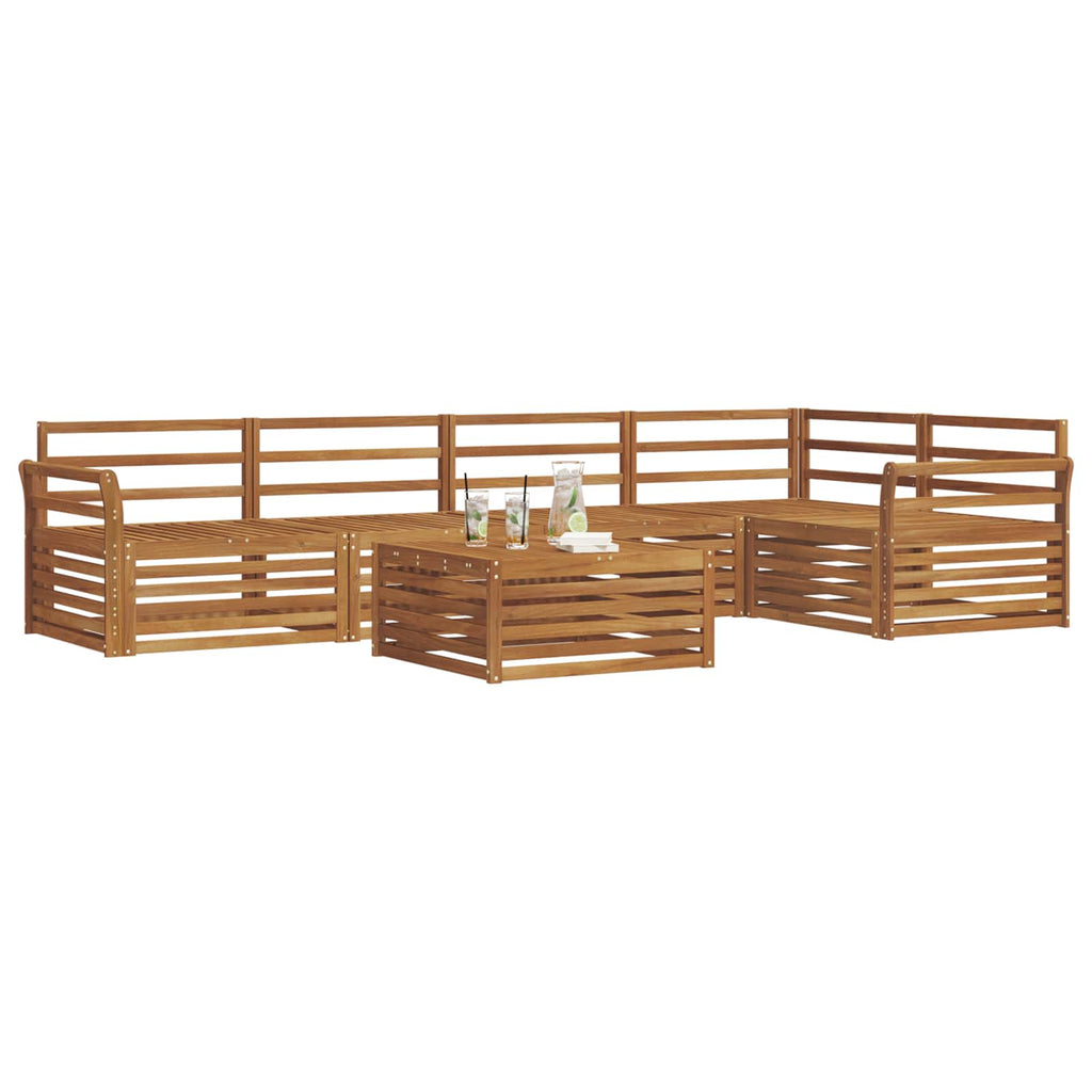 vidaXL Zestaw sof na zewnątrz 6 pcs Naturalny