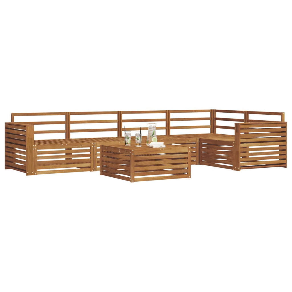vidaXL Zestaw sof na zewnątrz 6 pcs Naturalny