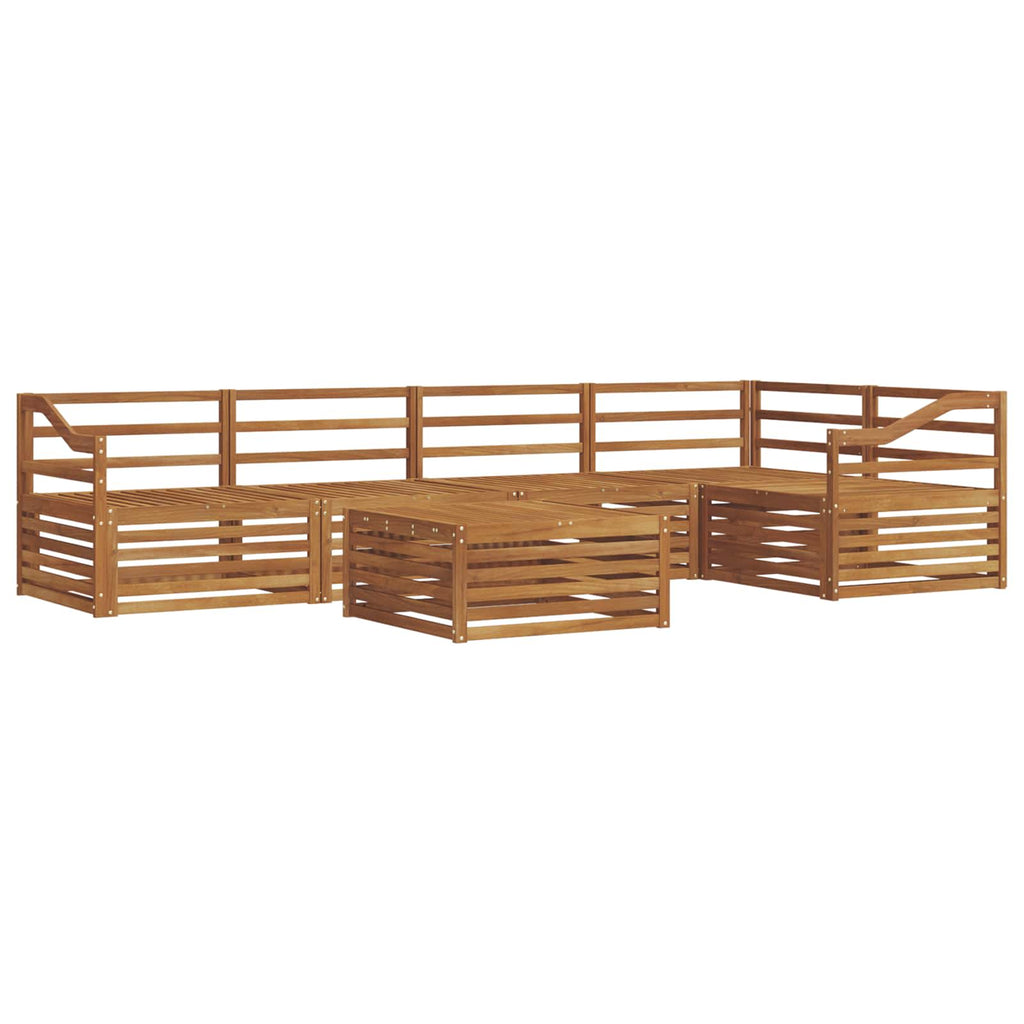 vidaXL Zestaw sof na zewnątrz 6 pcs Naturalny
