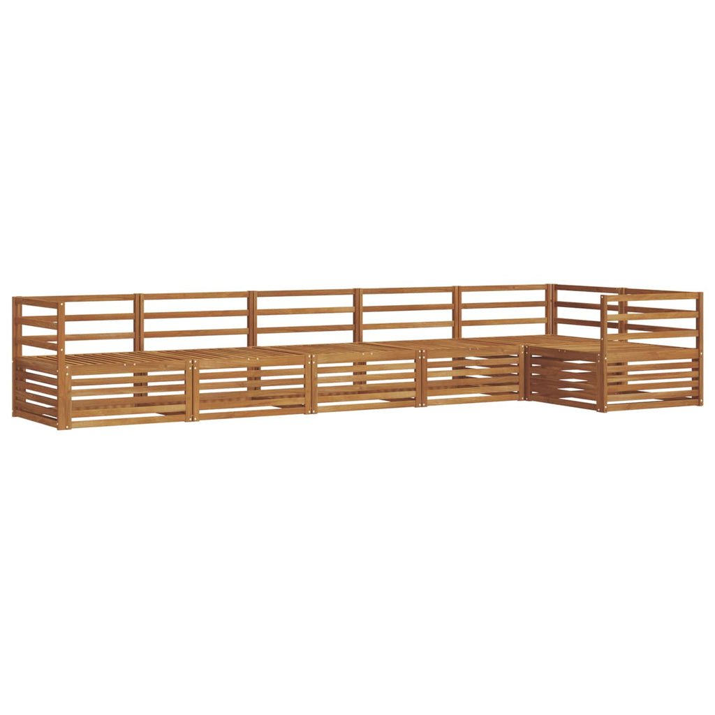 vidaXL Zestaw sof na zewnątrz 6 pcs Naturalny Lite Drewno Akacji