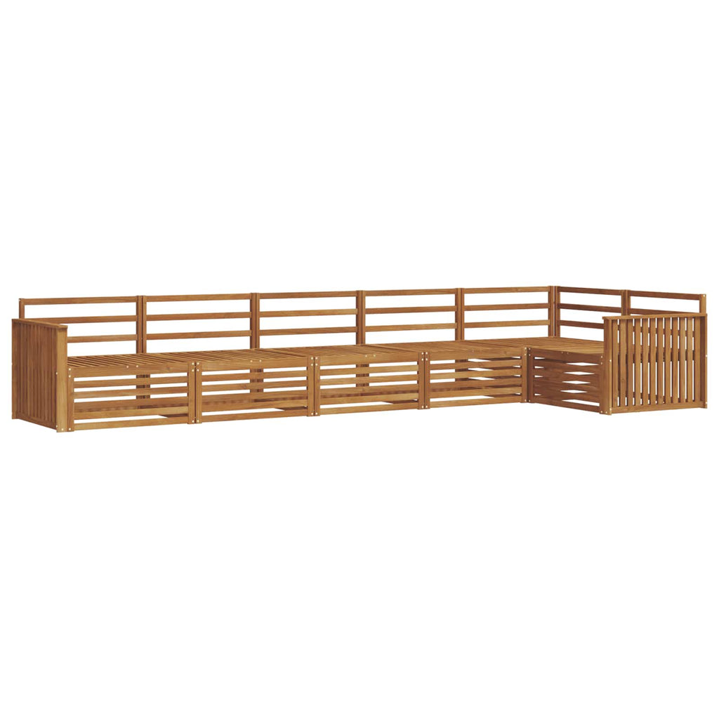 vidaXL Zestaw sof na zewnątrz 6 pcs Naturalny Lite Drewno Akacji
