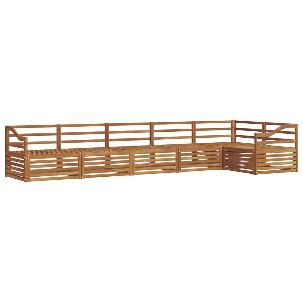 vidaXL Zestaw sof na zewnątrz 6 pcs Naturalny Lite Drewno Akacji