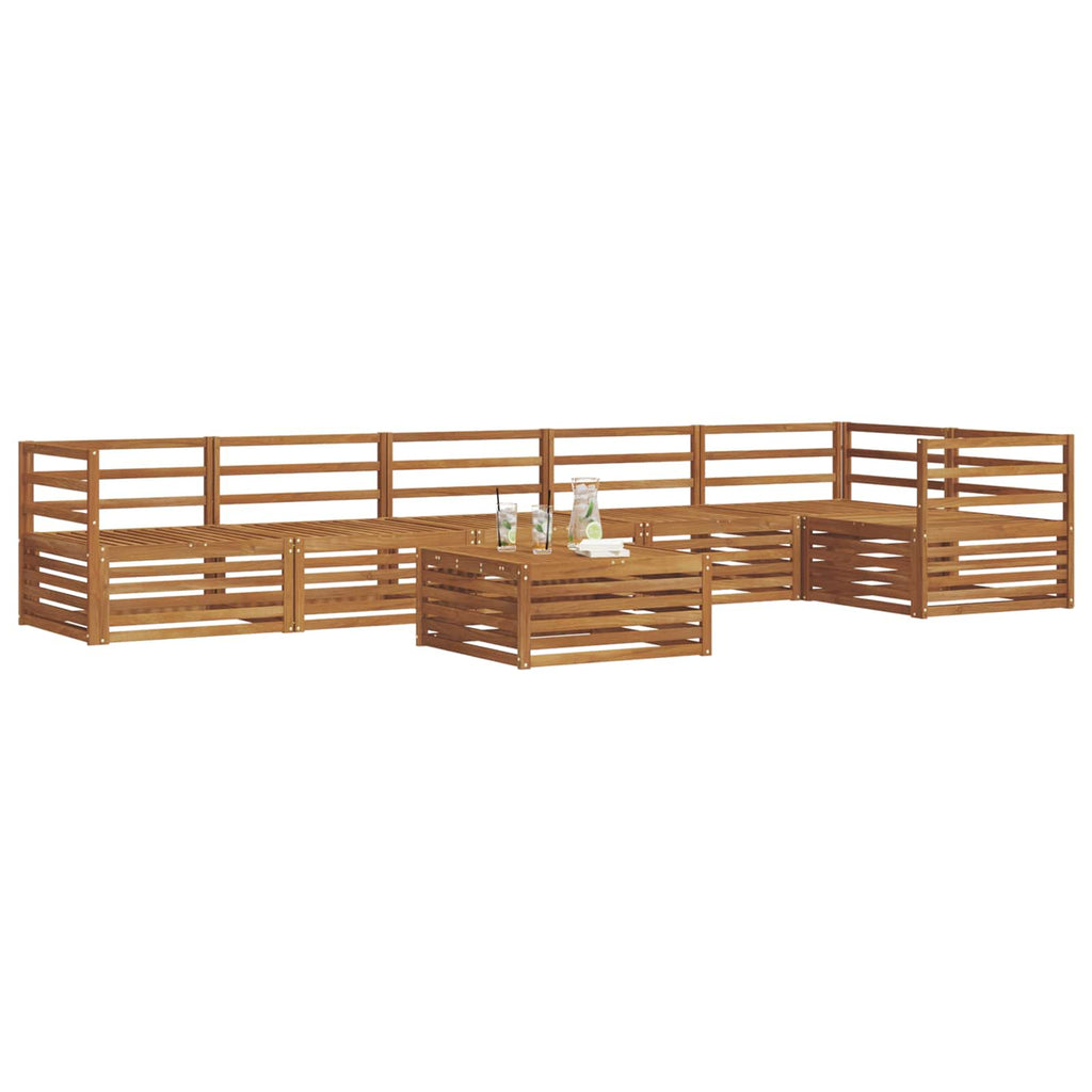 vidaXL Zestaw sof na zewnątrz 7 pcs Naturalny
