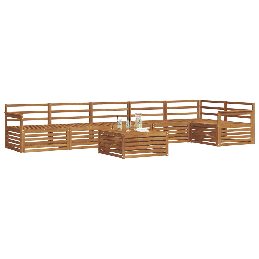 vidaXL Zestaw sof na zewnątrz 7 pcs Naturalny