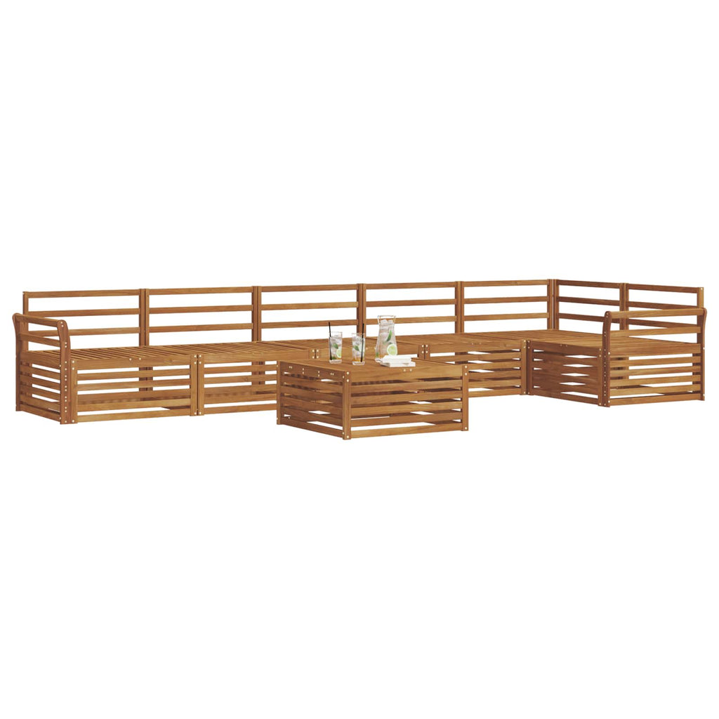 vidaXL Zestaw sof na zewnątrz 7 pcs Naturalny