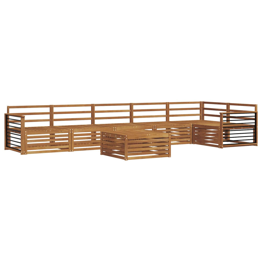 vidaXL Zestaw sof na zewnątrz 7 pcs Naturalny Lite Drewno Akacji