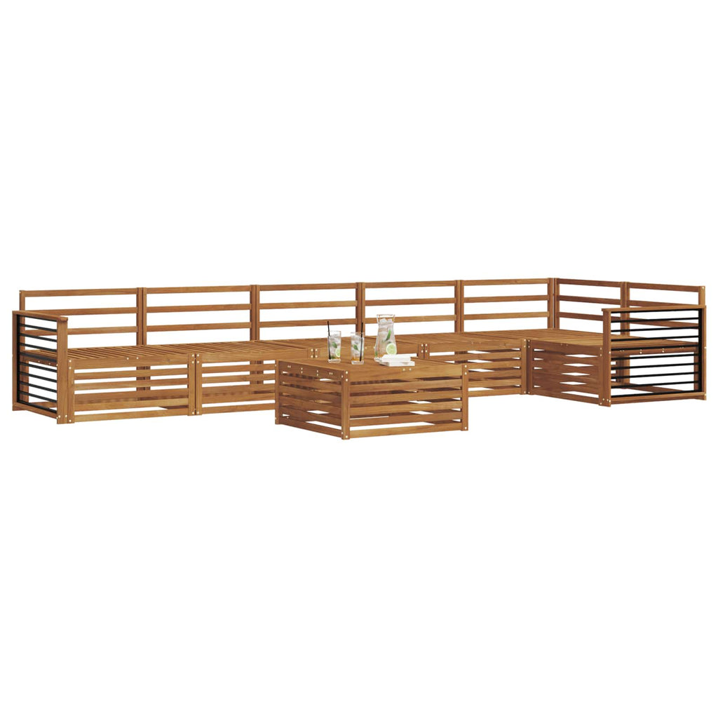 vidaXL Zestaw sof na zewnątrz 7 pcs Naturalny Lite Drewno Akacji