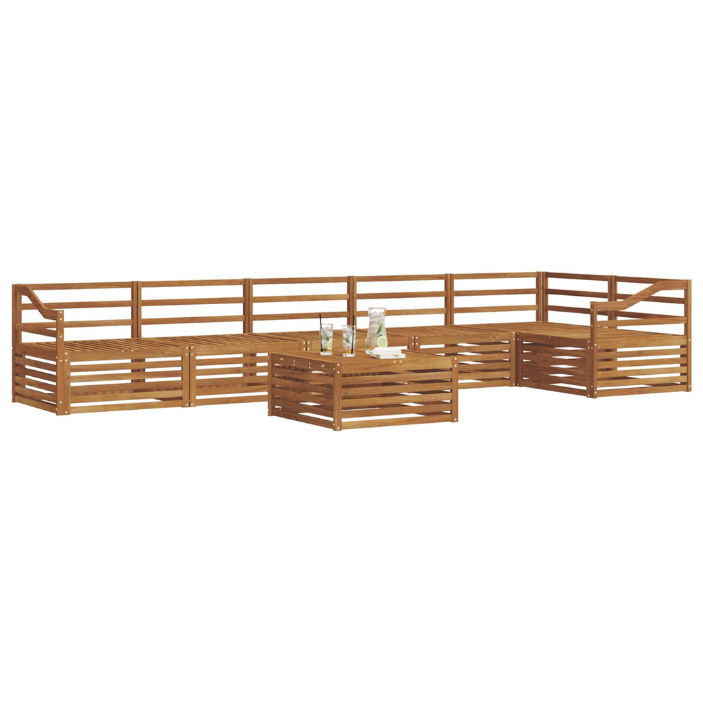 vidaXL Zestaw sof na zewnątrz 7 pcs Naturalny