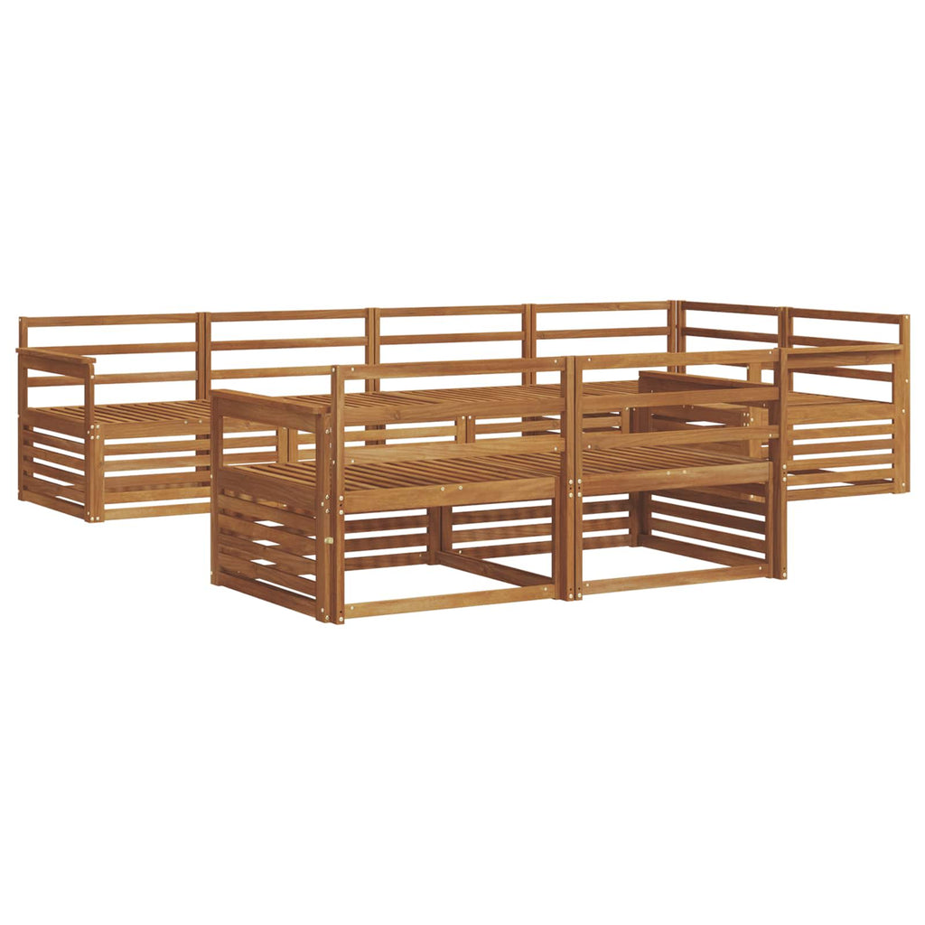 vidaXL Zestaw sof na zewnątrz 7 pcs Naturalny Lite Drewno Akacji