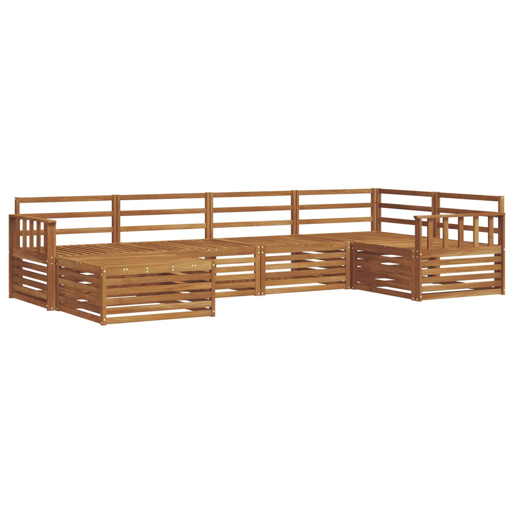 vidaXL Zestaw sof na zewnątrz 6 pcs Naturalny Lite Drewno Akacji