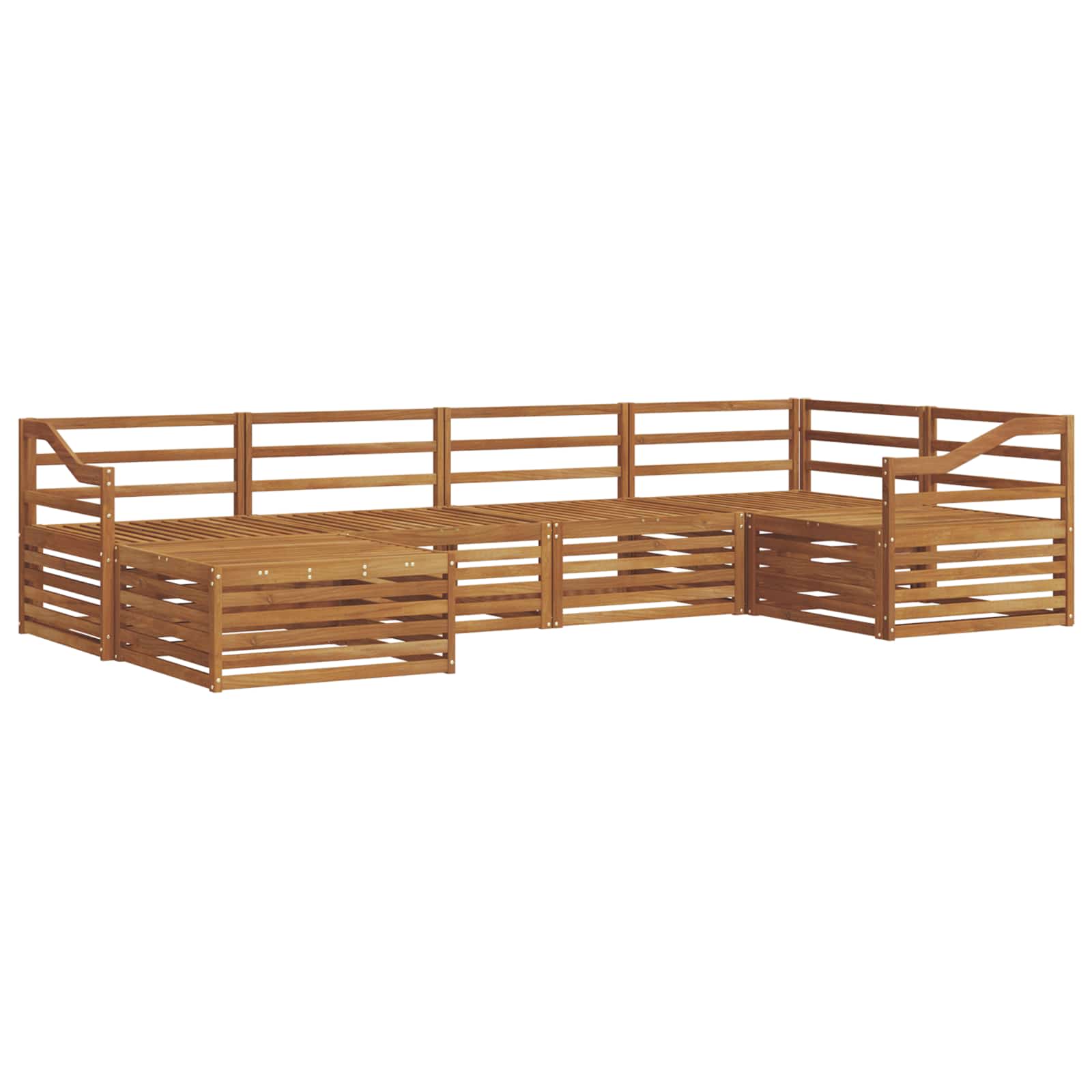 vidaXL Zestaw sof na zewnątrz 6 pcs Naturalny