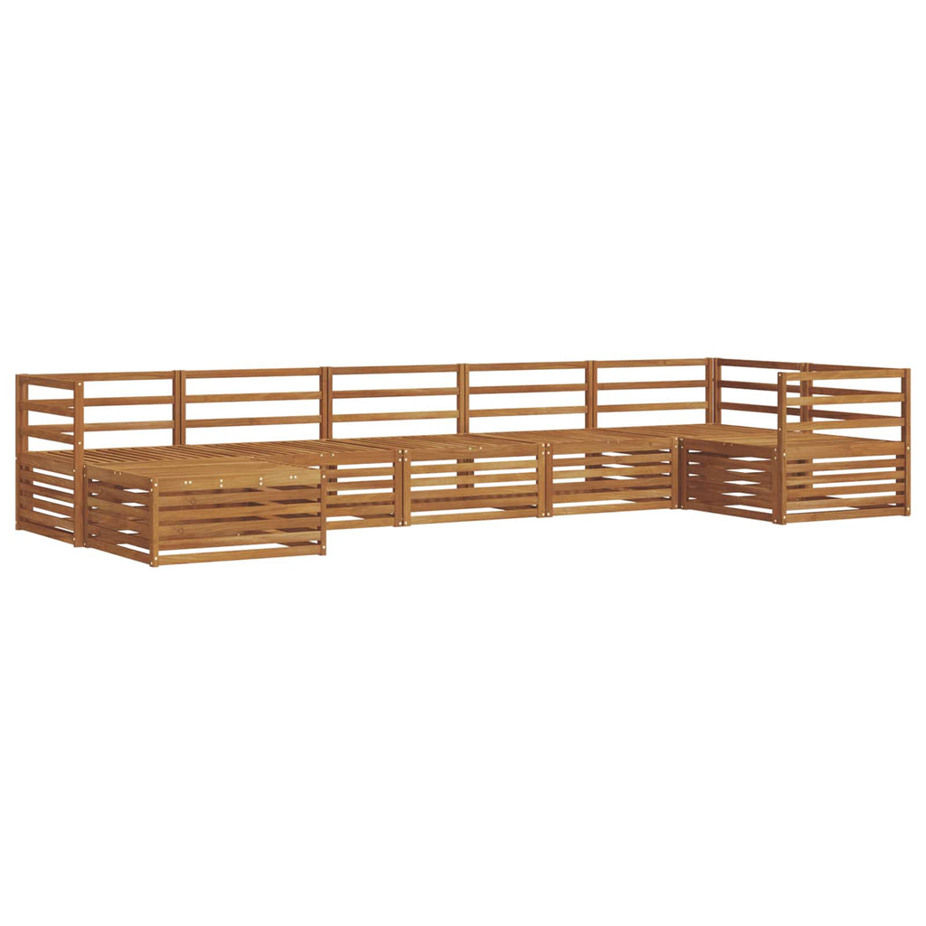 vidaXL Zestaw sof na zewnątrz 7 pcs Naturalny