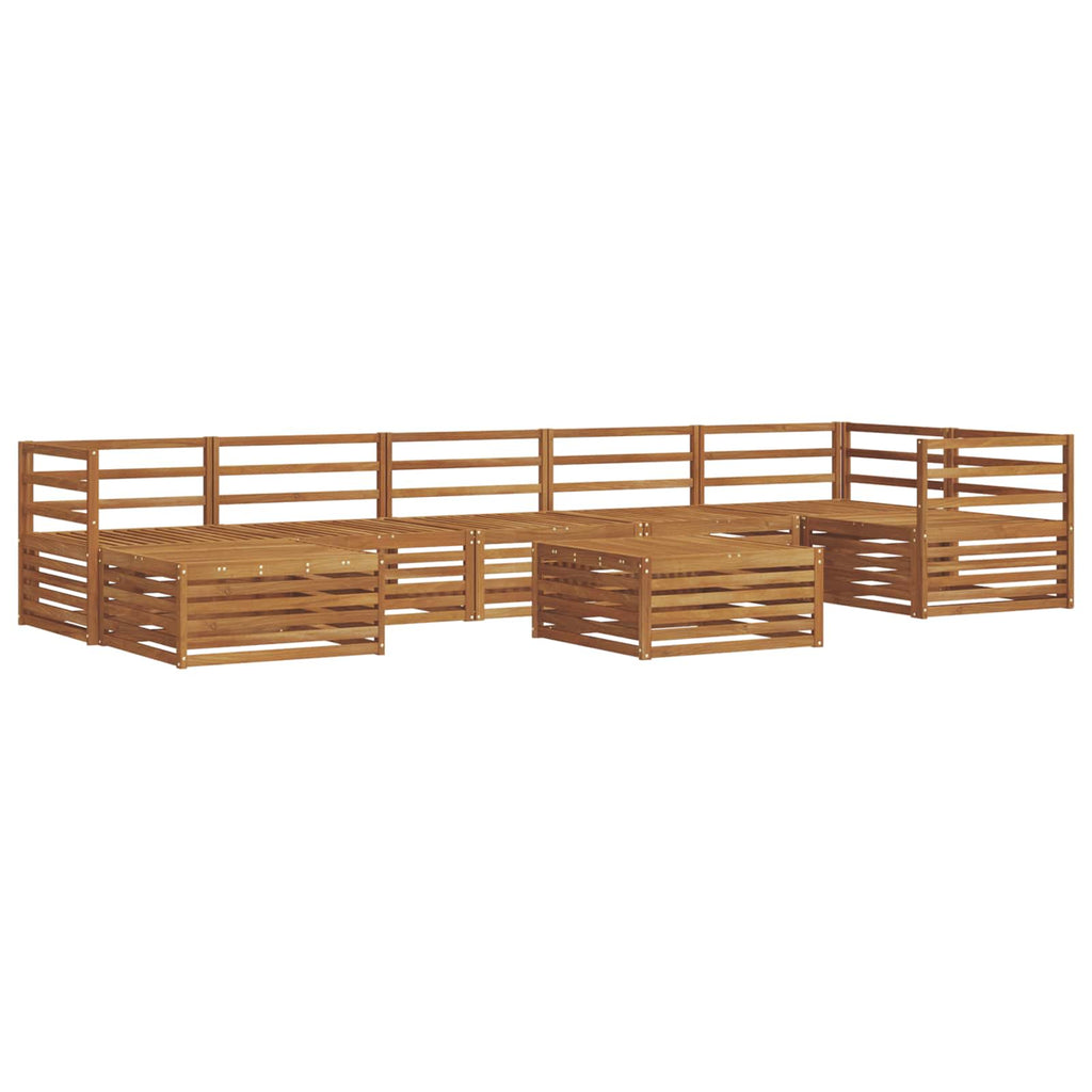 vidaXL Zestaw sof na zewnątrz 8 pcs Naturalny