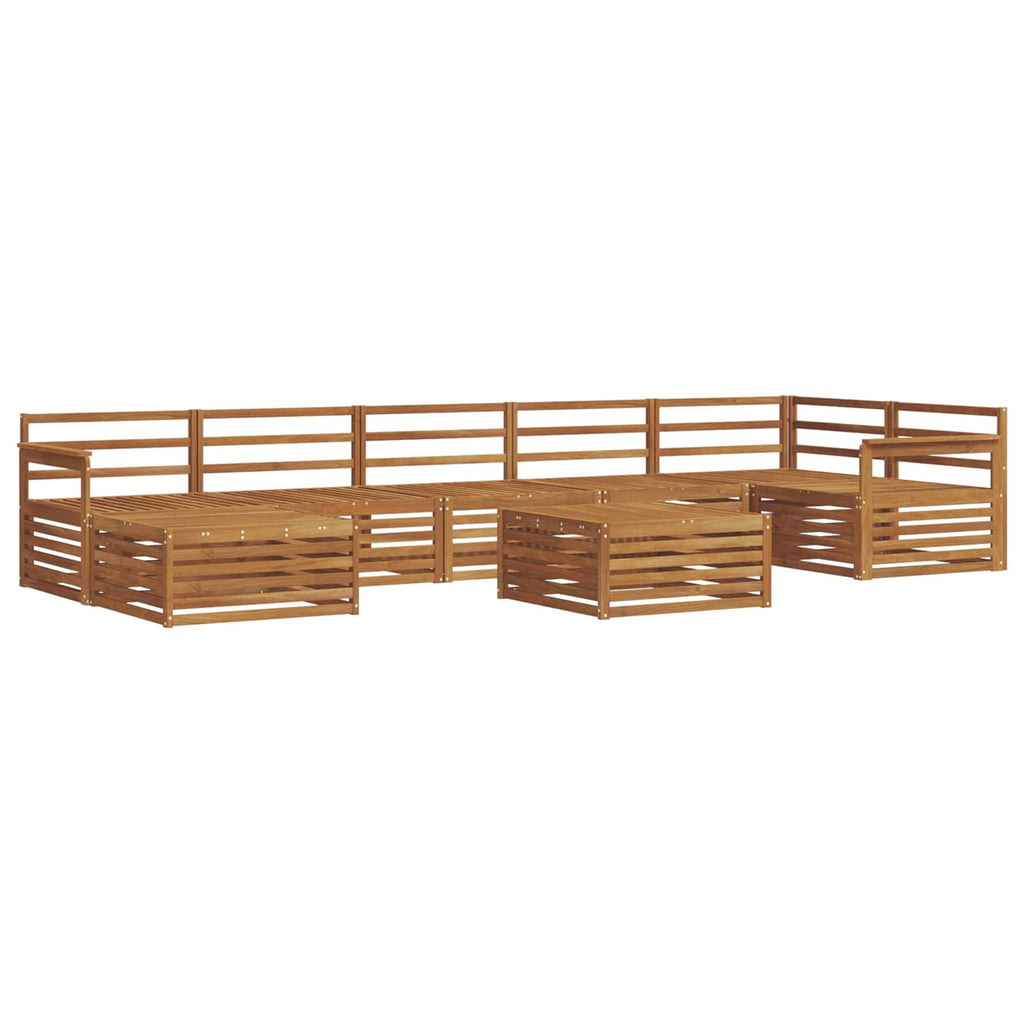 vidaXL Zestaw sof na zewnątrz 8 pcs Naturalny