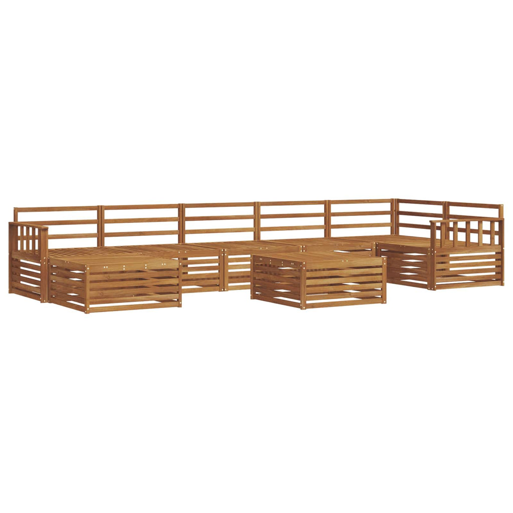 vidaXL Zestaw sof na zewnątrz 8 pcs Naturalny