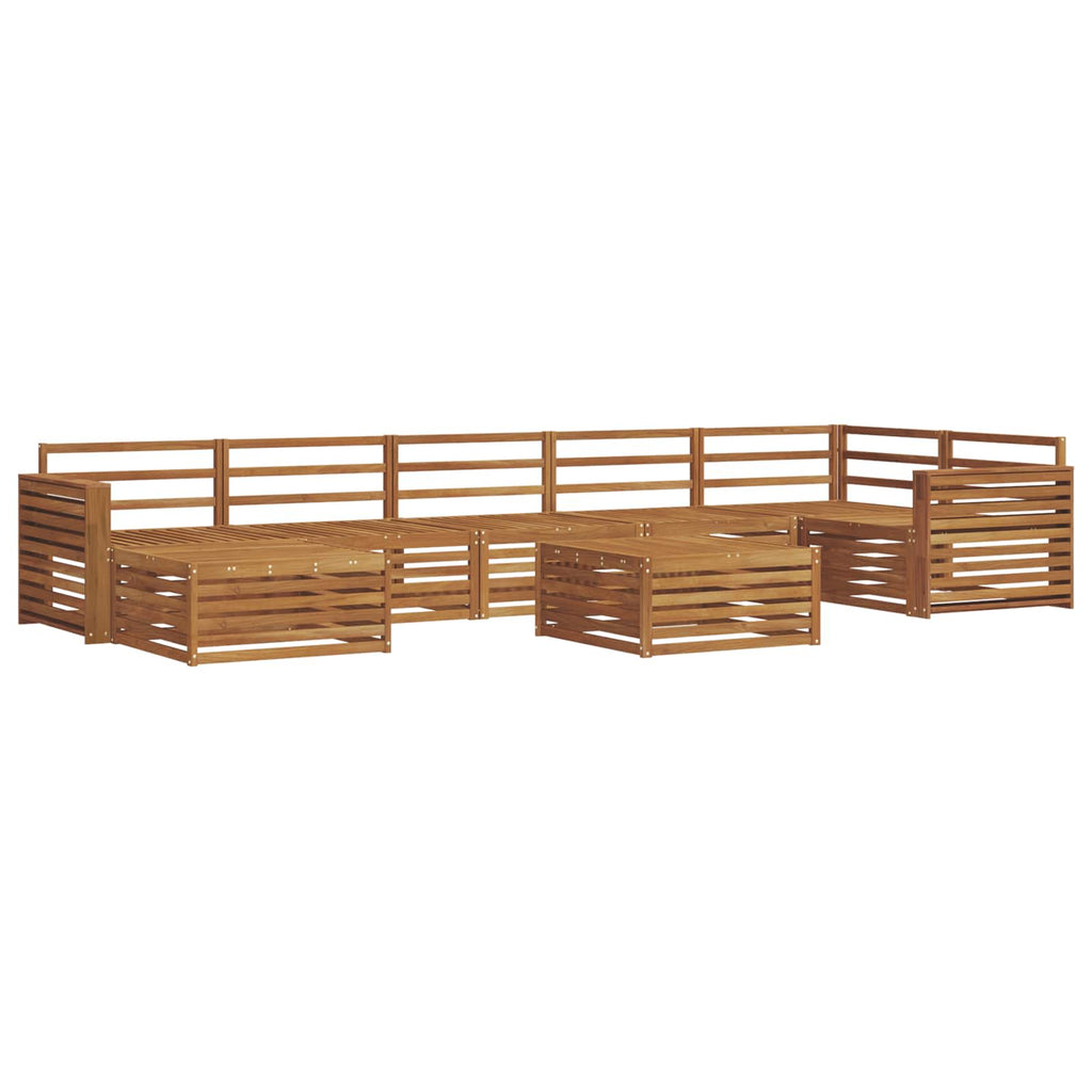 vidaXL Zestaw sof na zewnątrz 8 pcs Naturalny